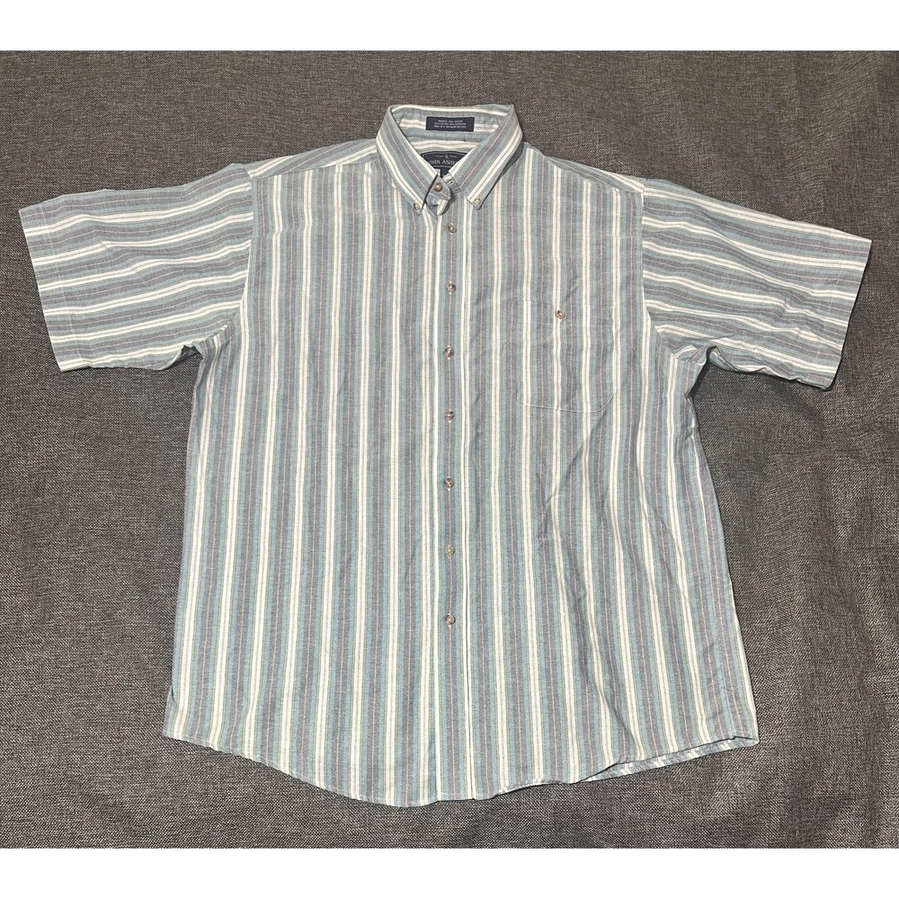 John Ashford Men's XLT Striped Short Sleeve‎ Shirt